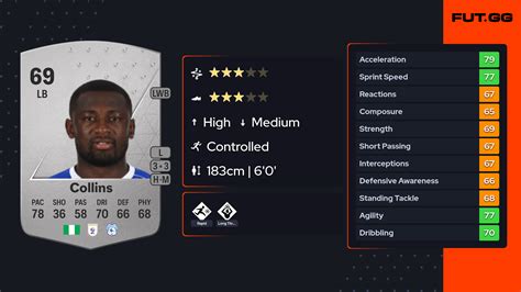 Jamilu Collins EA FC FIFA 22 Career Mode Ratings .